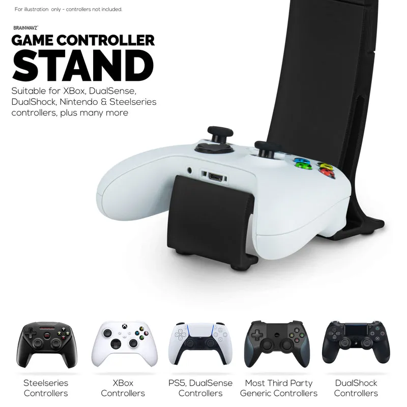Supporto per cuffie e supporto per controller di gioco: elegante supporto per cuffie e supporto per gamepad per Xbox, PlayStation, Nintendo, Legacy, Retro e altro