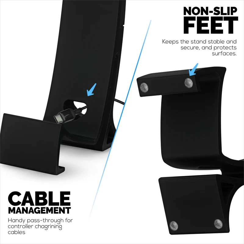 Supporto per cuffie e supporto per controller di gioco: elegante supporto per cuffie e supporto per gamepad per Xbox, PlayStation, Nintendo, Legacy, Retro e altro