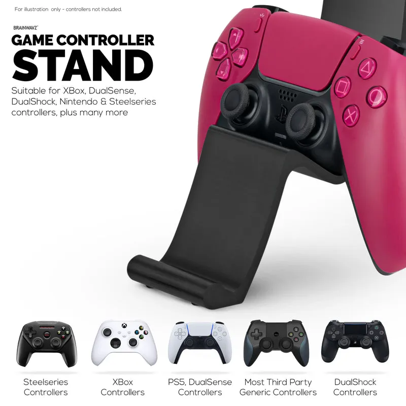 Supporto per controller da tavolo e cuffie - Design elegante e minimalista a onda per PS5, Xbox, Switch, PC e gamepad retrò