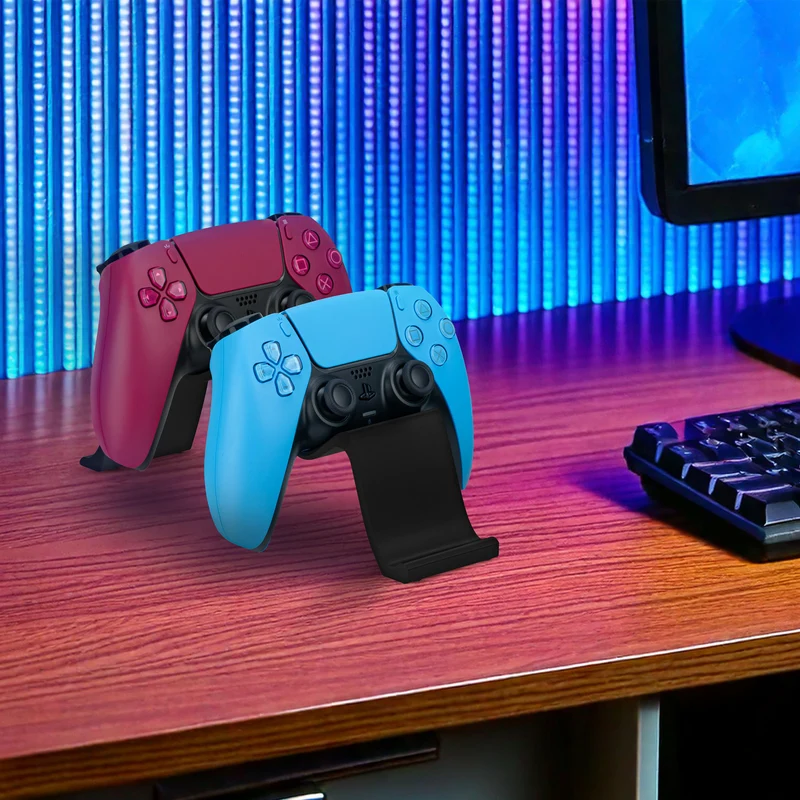 Supporto per doppio controller di gioco da tavolo - Design elegante e minimalista, adatto per PS5, Xbox, Switch, PC e gamepad retrò