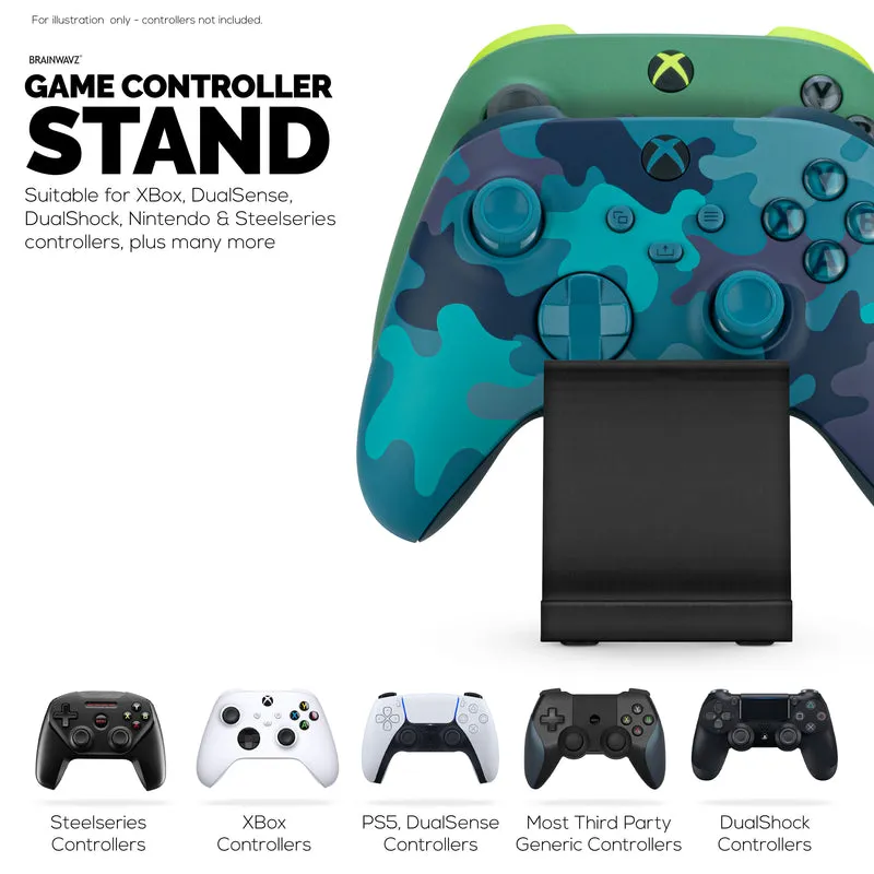 Supporto per doppio controller di gioco da tavolo - Design elegante e minimalista, adatto per PS5, Xbox, Switch, PC e gamepad retrò