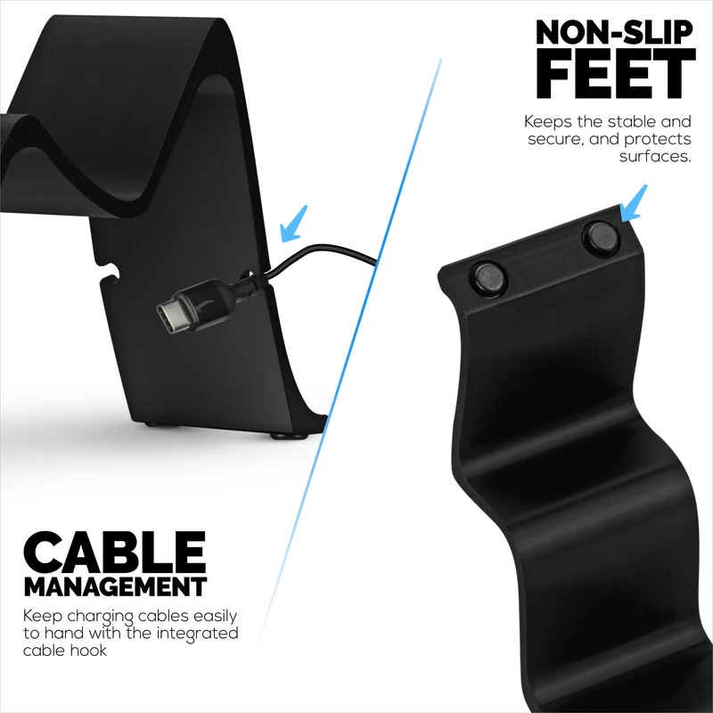 Supporto per doppio controller di gioco da tavolo - Design elegante e minimalista, adatto per PS5, Xbox, Switch, PC e gamepad retrò