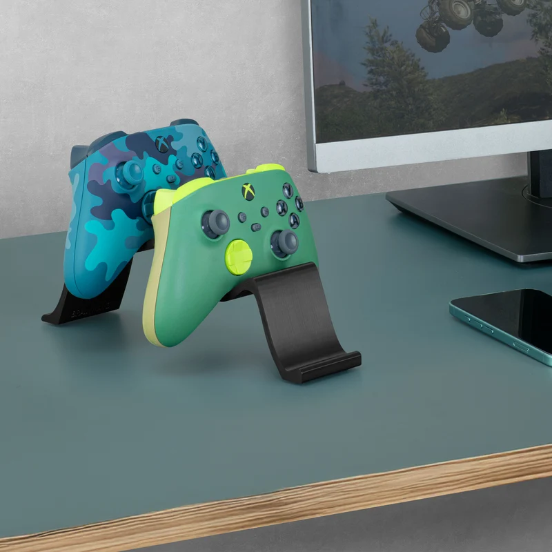 Supporto per doppio controller di gioco da tavolo - Design elegante e minimalista, adatto per PS5, Xbox, Switch, PC e gamepad retrò