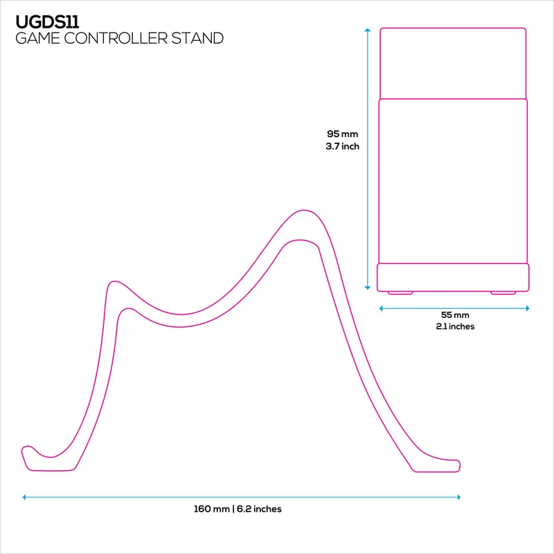 Supporto per controller di gioco da tavolo - Design elegante e minimalista, adatto per PS5, Xbox, Switch, PC e gamepad retrò