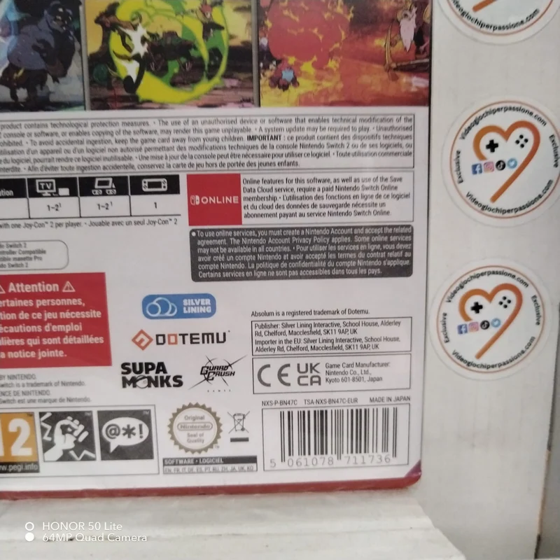Absolum Nintendo Switch 2 E (Nintendo Switch) versione europea