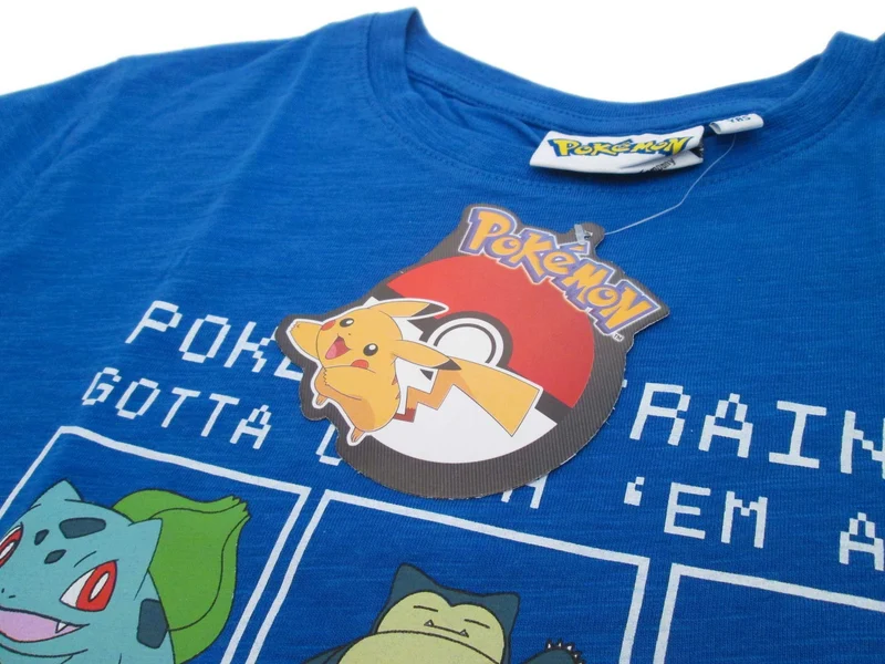 T-Shirt Pokémon Trainer (ORIGINALE)(100% COTONE)Bimbo e Bimba
