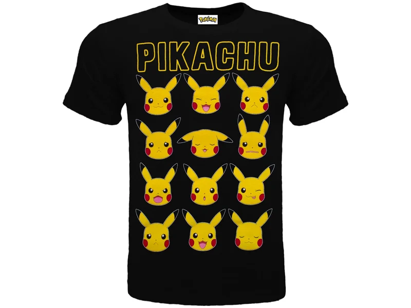 T-Shirt Pokemon - Pikachu (ORIGINALE)(100% COTONE)Bimbo e Bimba