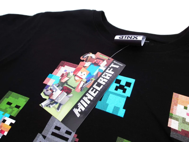 T-Shirt Minecraft - Tutti i Personaggi 100% Cotone