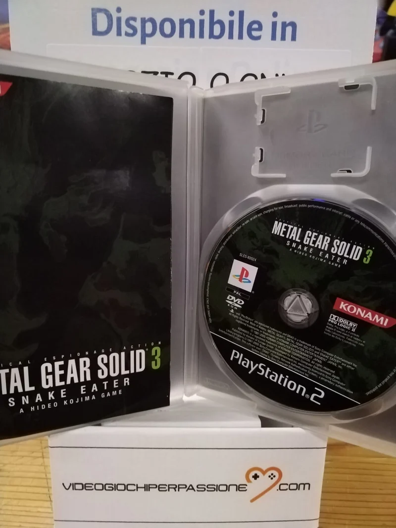 METAL GEAR SOLID 3 :SNAKE EATER PS2 (usato garantito)(versione italiana)