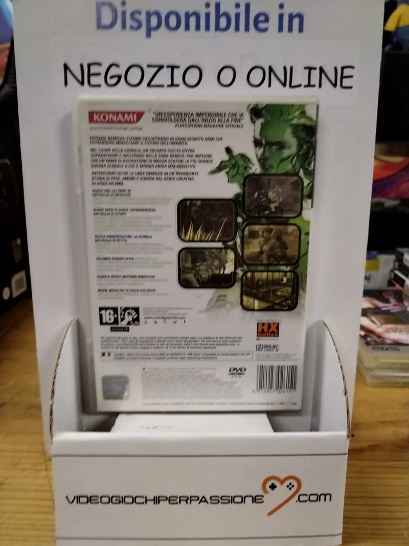 METAL GEAR SOLID 3 :SNAKE EATER PS2 (usato garantito)(versione italiana)