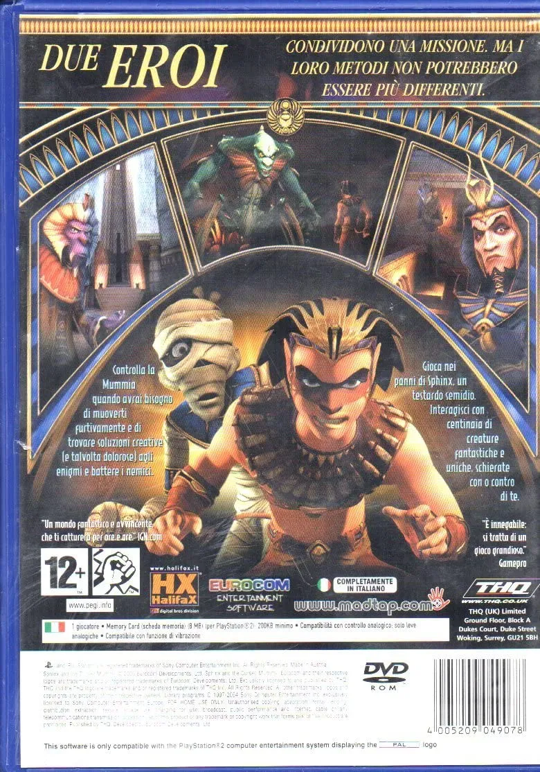 SPHINX E LA MUMMIA PASTICCIONA PS2