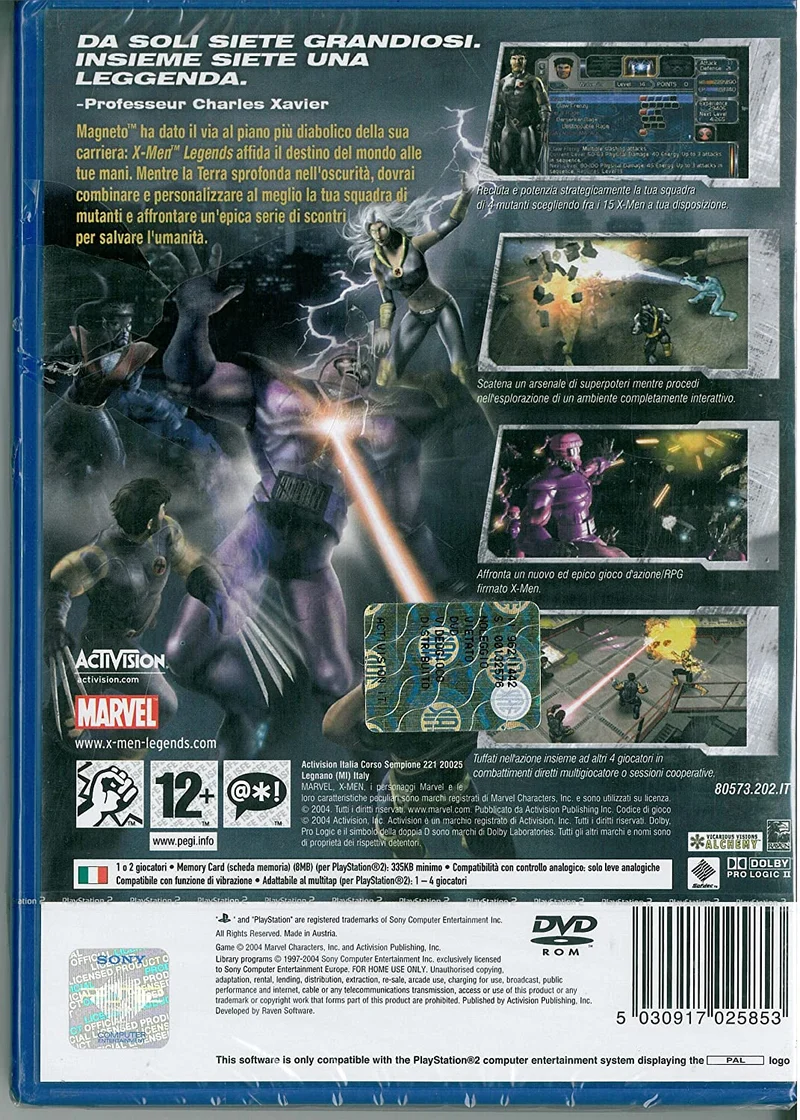 X-MEN LEGENDS PS2