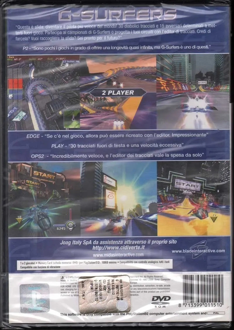 G-SURFERS PS2 ( Futuristic racing game )