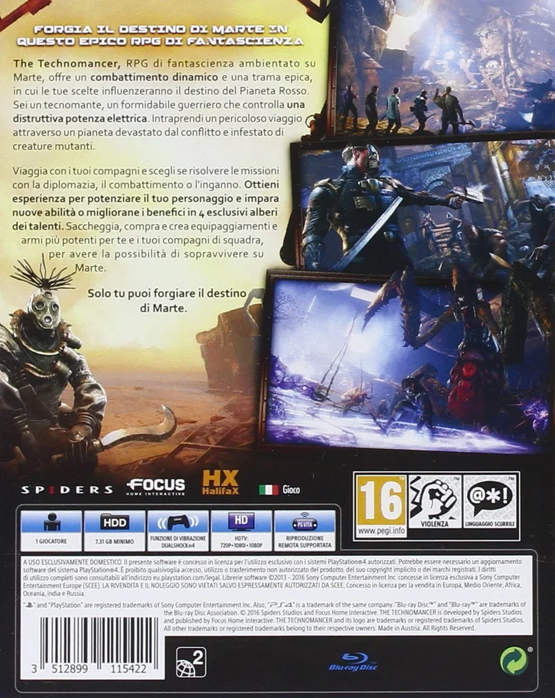 THE TECHOMANCER PLAYSTATION 4 EDIZIONE ITALIANA