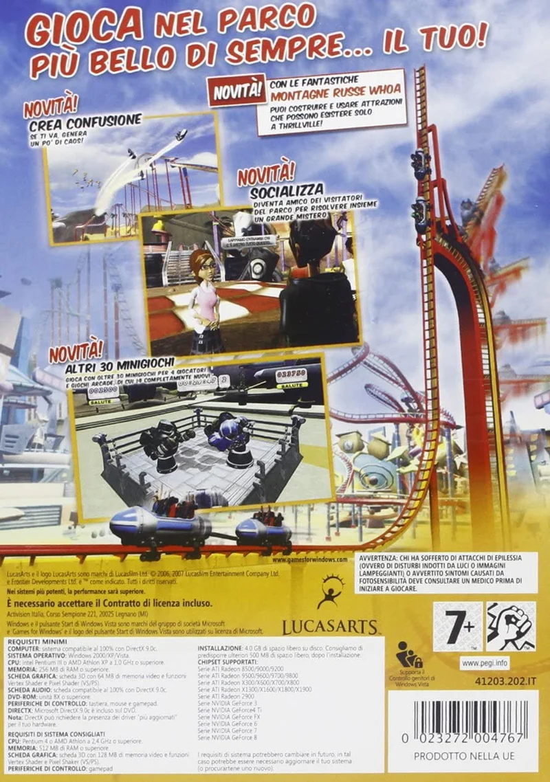 THRILLVILLE FUORI DAI BINARI PC EDIZIONE ITALIANA