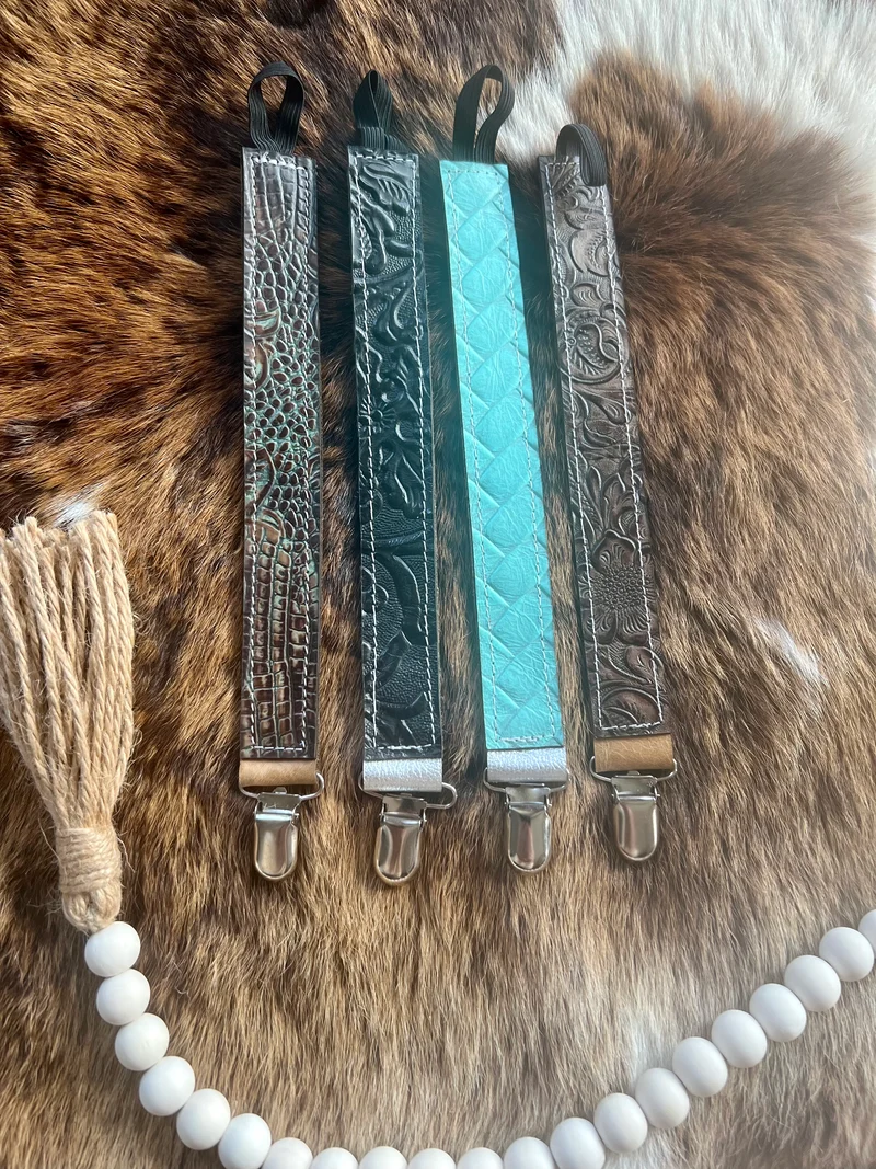 Leather Paci Clips