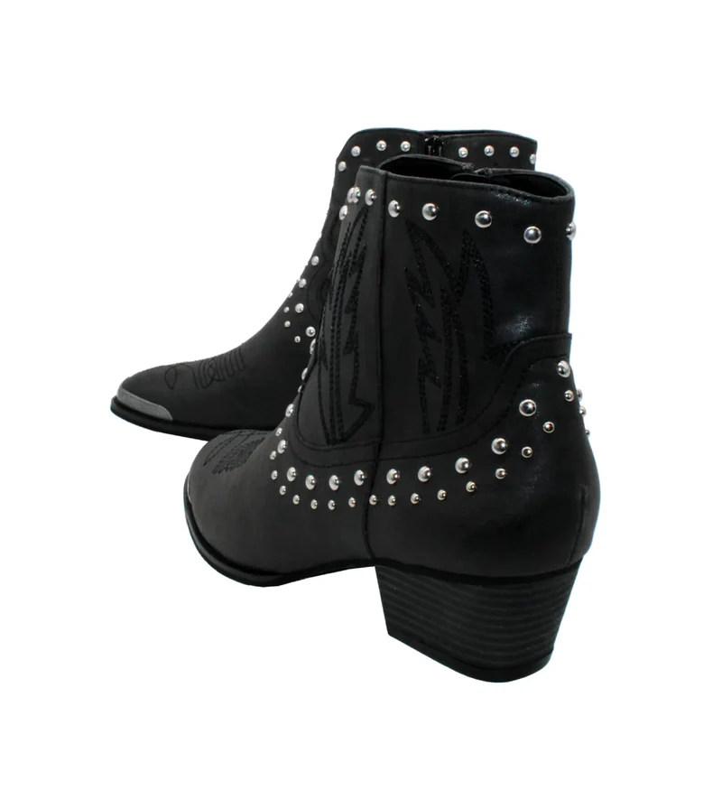 Black Western Booties