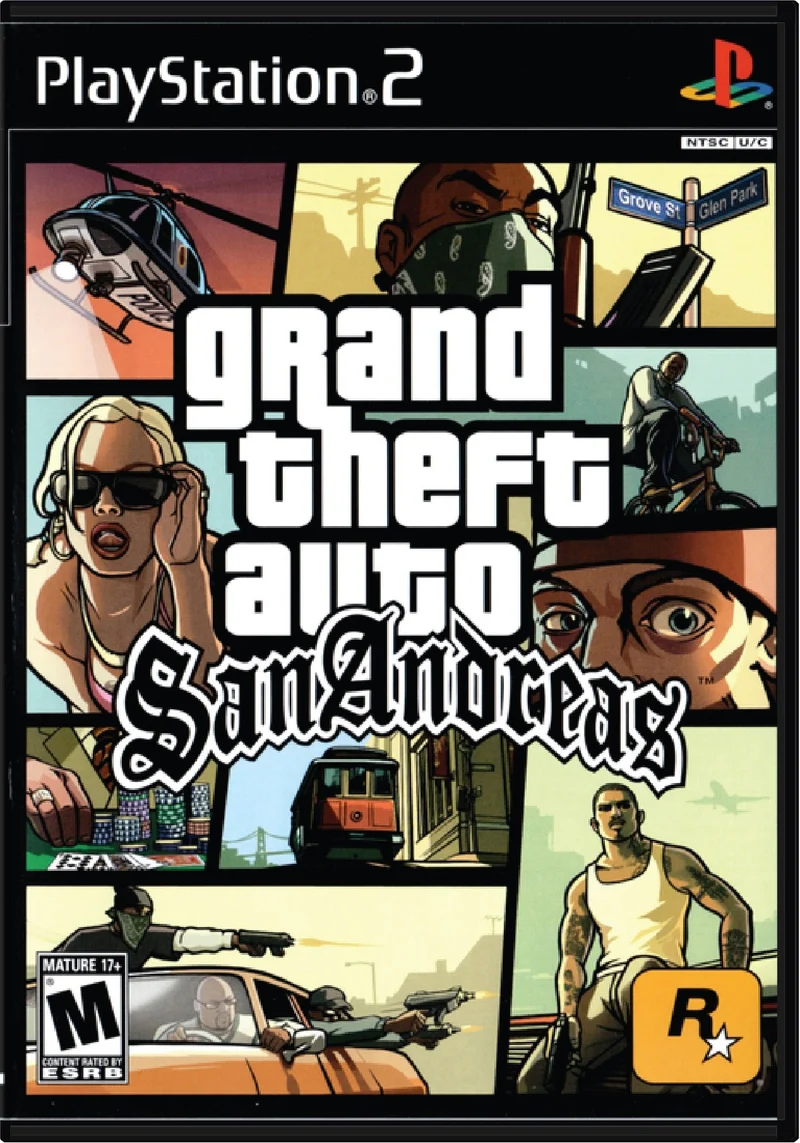 Grand Theft Auto GTA San Andreas - Sony PlayStation 2 (PS2)