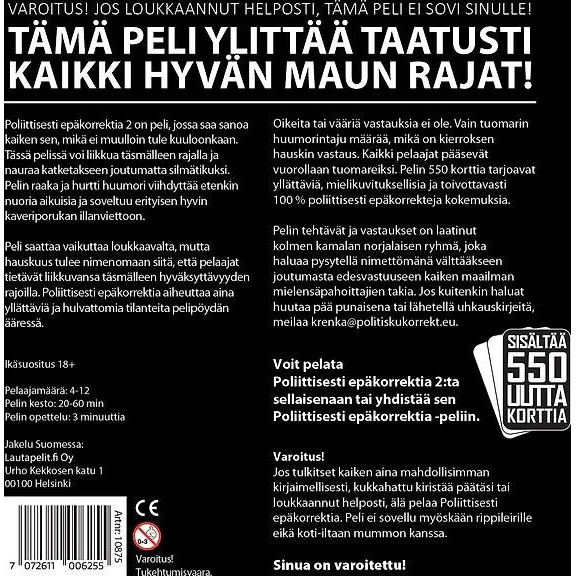 Politically Incorrect 2 - Party Game (in Finnish)