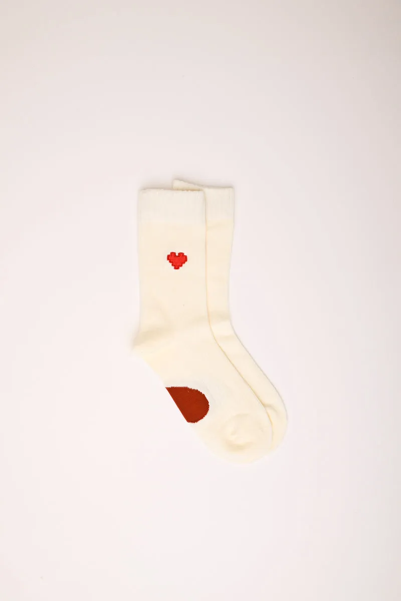 Set di due paia di calzini a cuori