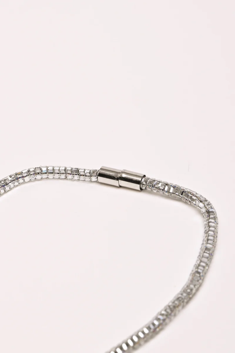 Collana con strass