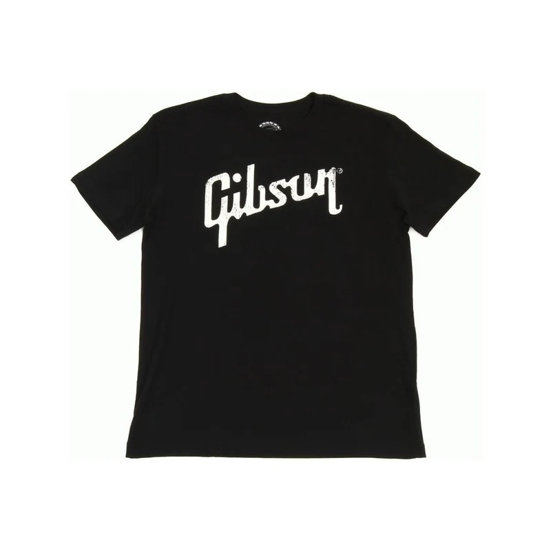 Gibson Distressed Gibson Logo T (Black - MD)