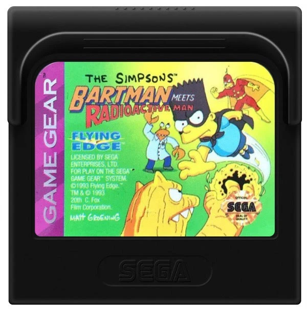 The Simpsons Bartman Meets Radioactive Man - Sega Game Gear