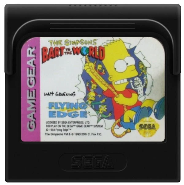 The Simpsons Bart vs the World - Sega Game Gear