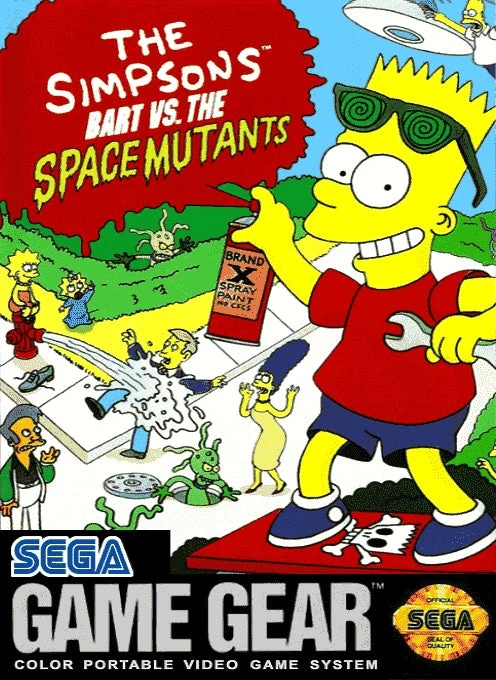 The Simpsons Bart vs the Space Mutants - Sega Game Gear