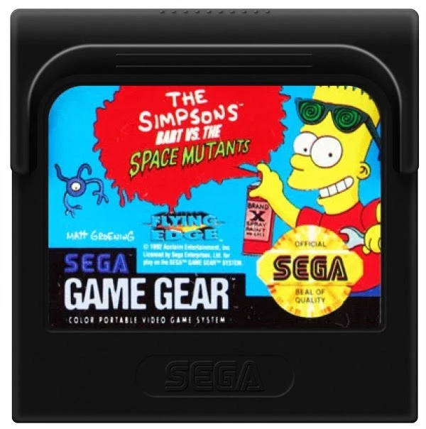 The Simpsons Bart vs the Space Mutants - Sega Game Gear