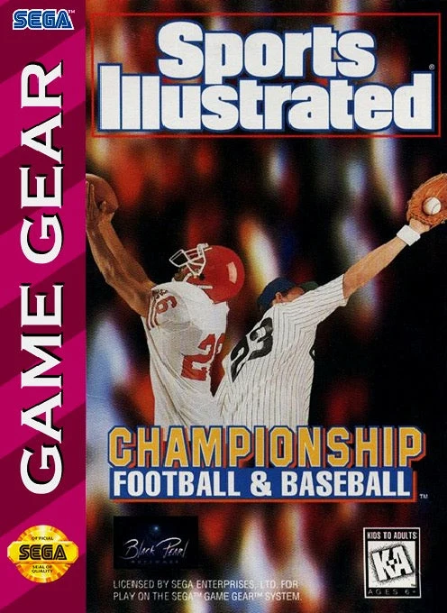 Sports Illustrated Championship Football & Baseball - Sega Game Gear
