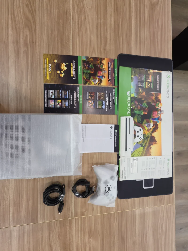 Microsoft Xbox One S White 1TB Minecraft Creators Console Bundle