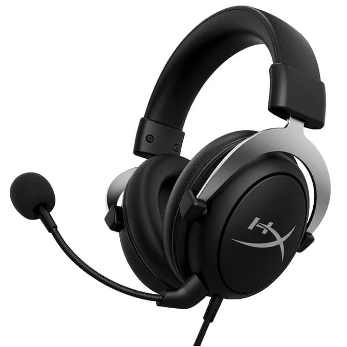 HyperX CloudX Gaming Headset, Black and Silver