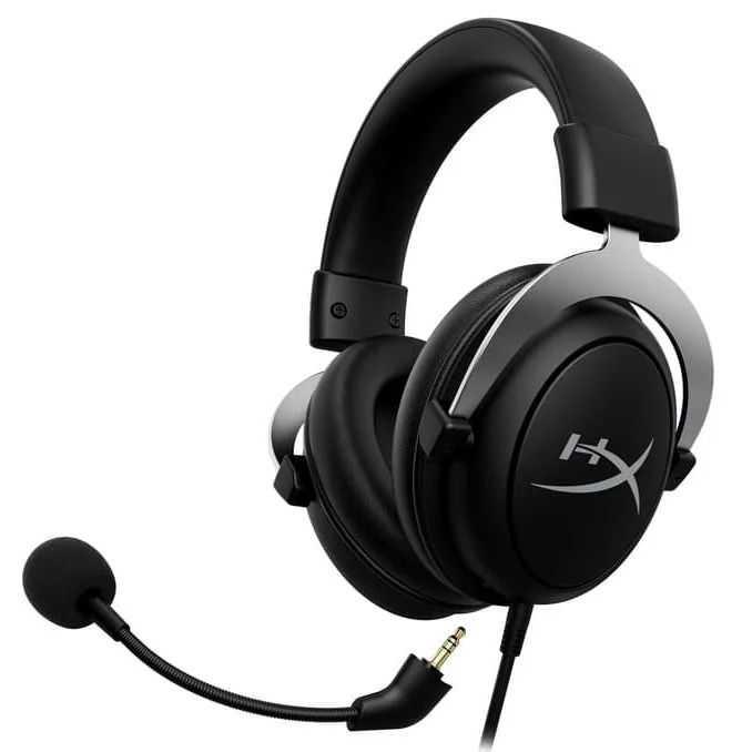 HyperX CloudX Gaming Headset, Black and Silver