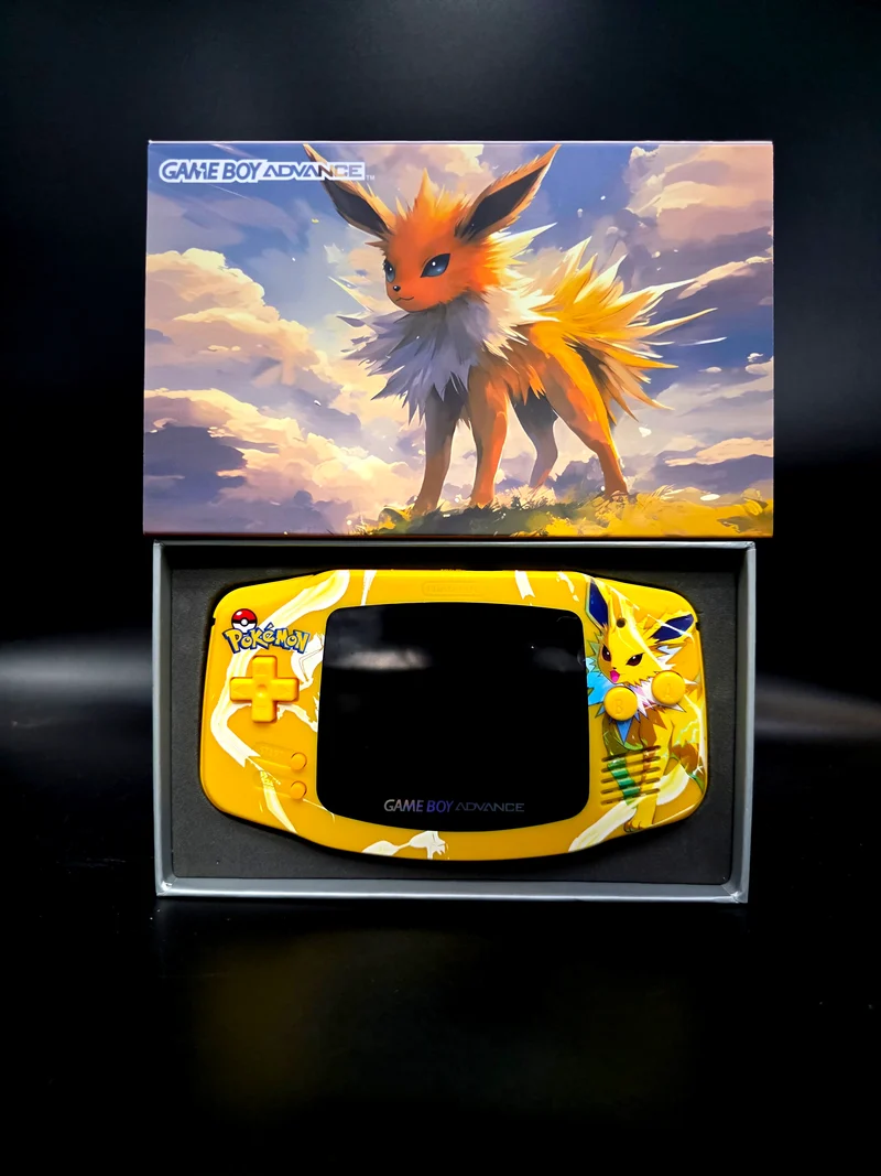 Nintendo Game Boy Advance (GBA) Custom Jolteon Backlit Handheld Console