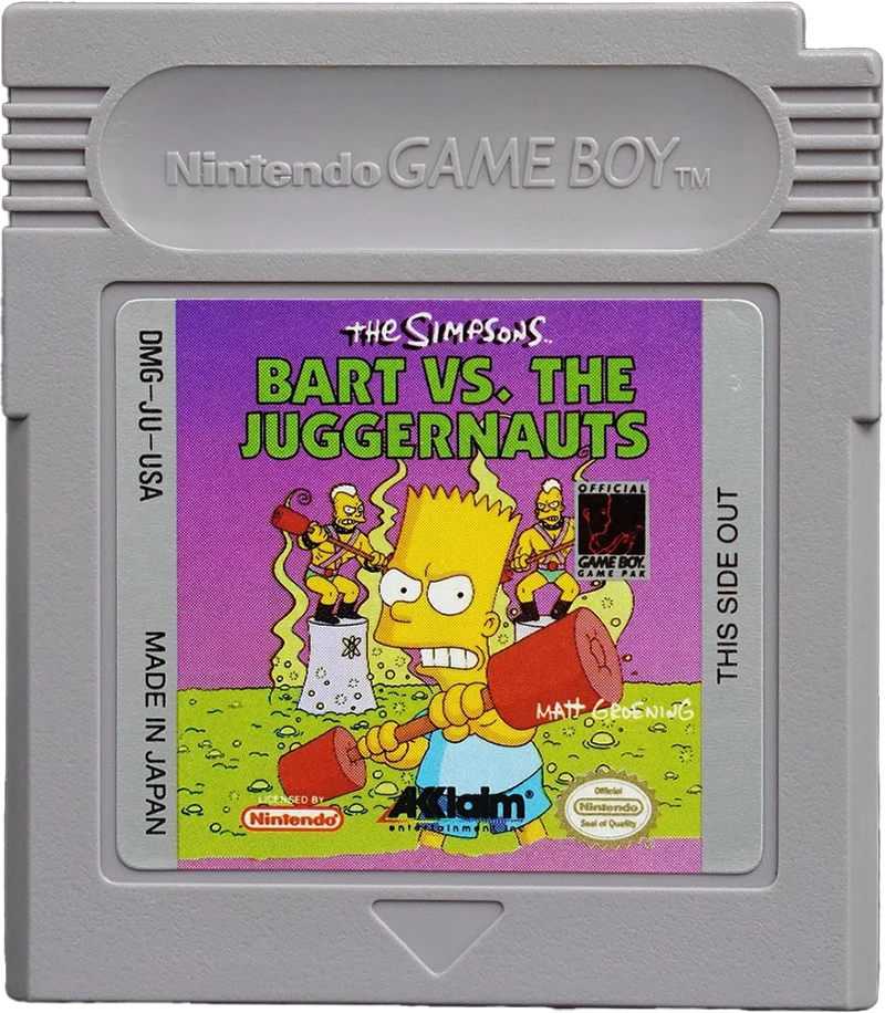 The Simpsons Bart vs the Juggernauts - (Game Only) (GameBoy)