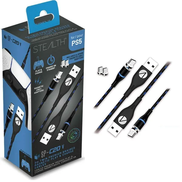 Cavo di Ricarica Magnetico Controller PS5 Stealth