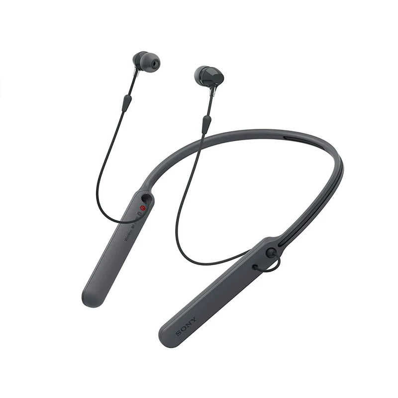 Sony - C400 Wireless Behind-Neck in Ear Headphone (Black) [Refurbished]