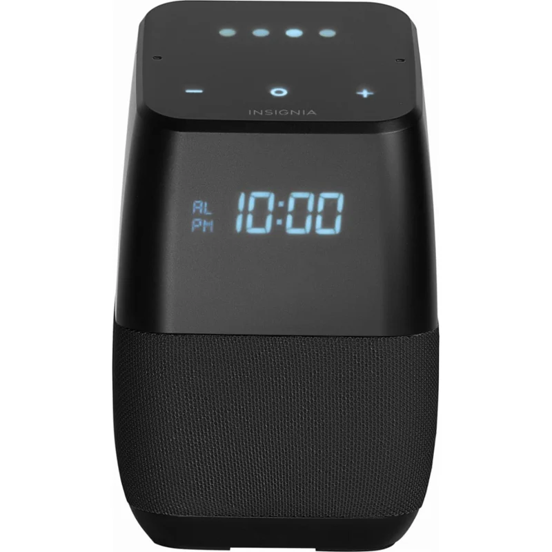 Insignia Voice Smart Bluetooth Speaker with Google Assistant (Black) [Refurbished]