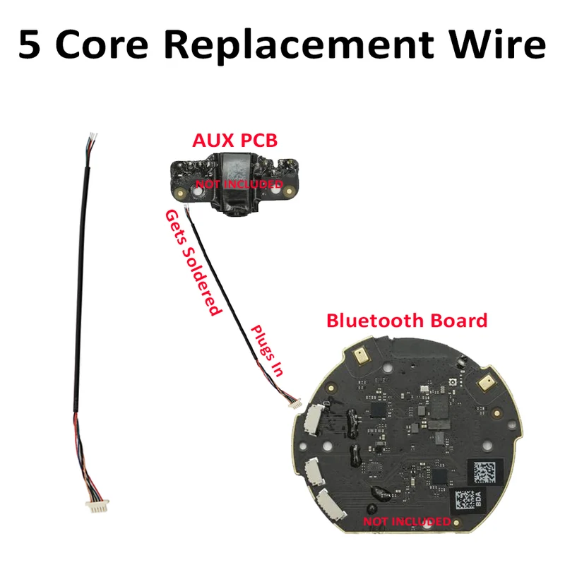 Beats Solo 2 / Solo 3 / Solo 4 Wireless Genuine 5-Core Wire Repair Kit w/ Tools
