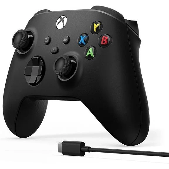 Microsoft Xbox Wireless Controller + Cable, Black