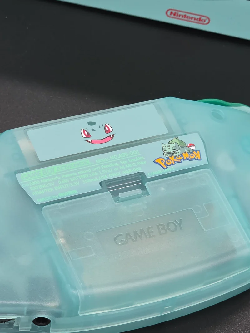 Nintendo Game Boy Advance (GBA) Custom Bulbasaur Backlit Handheld Console
