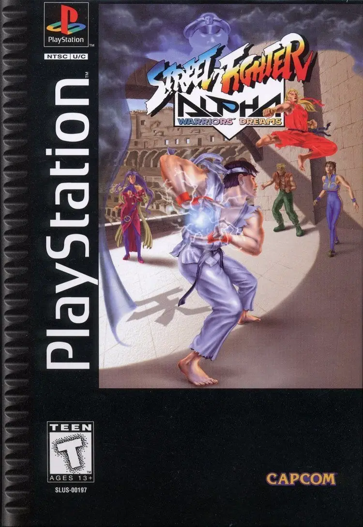 Street Fighter Alpha Warriors' Dreams Long Box - Sony PlayStation 1 (PS1)