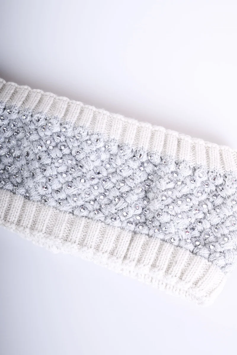 Fascia per capelli con strass