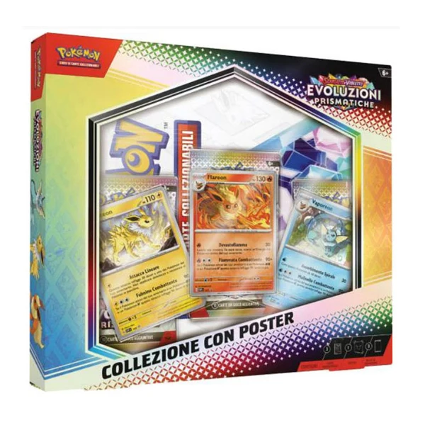 Pokémon Scarlatto e Violetto Evoluzioni Prismatiche Collezione con Poster ITA