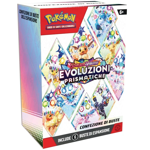 Pokémon Scarlatto e Violetto Evoluzioni Prismatiche ITA (Box 6 Buste)