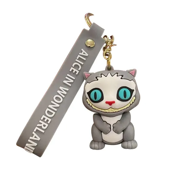 Portachiavi Alice in Wonderland Stregatto Grigio