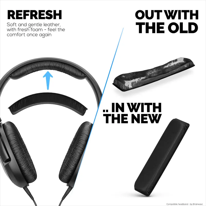 Archetto di ricambio per cuffie SENNHEISER HD201, HD180, HD201S e HD206 - Imbottitura in pelle e schiuma