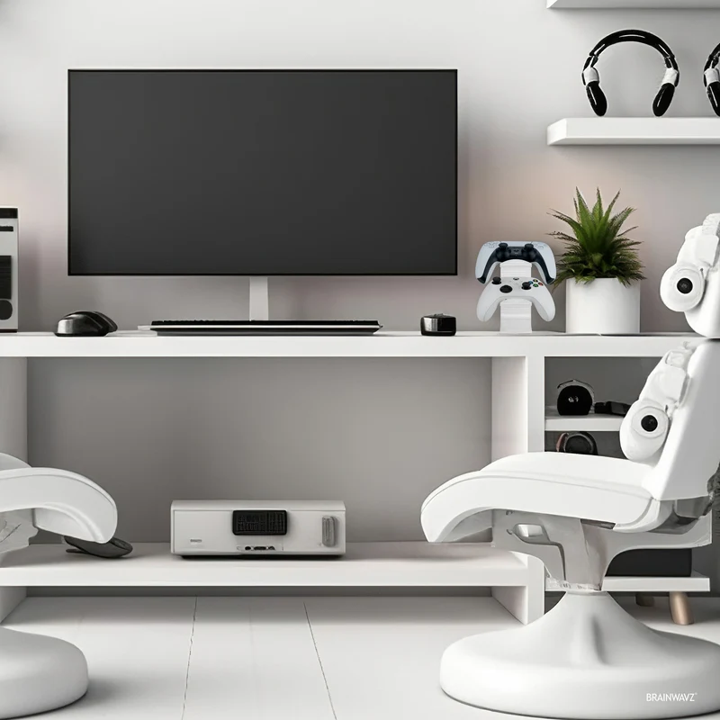 The Sentinel - Supporto per controller di gioco doppio per scrivania, design universale per tutti i gamepad