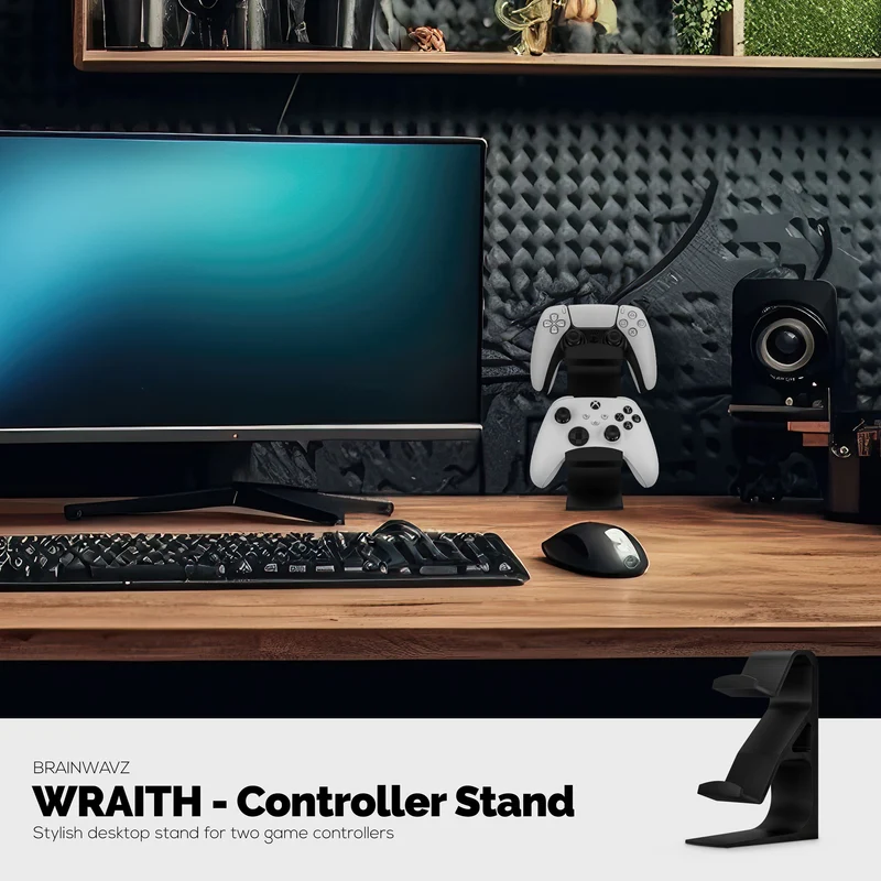 The Wraith - Supporto per controller di gioco doppio da scrivania - Design universale per tutti i gamepad